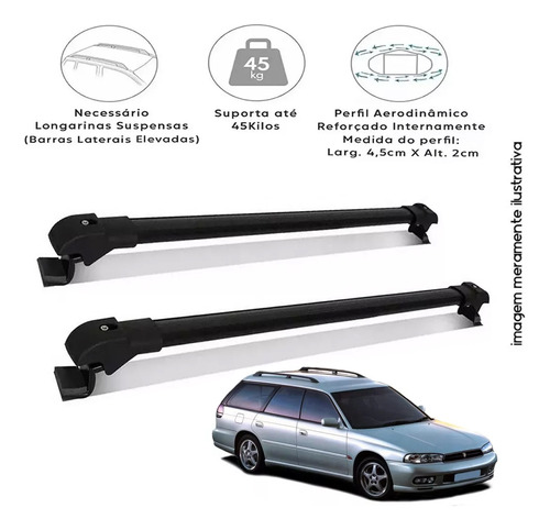 Travessa De Teto Subaru Legacy Wagon 1997 Preto