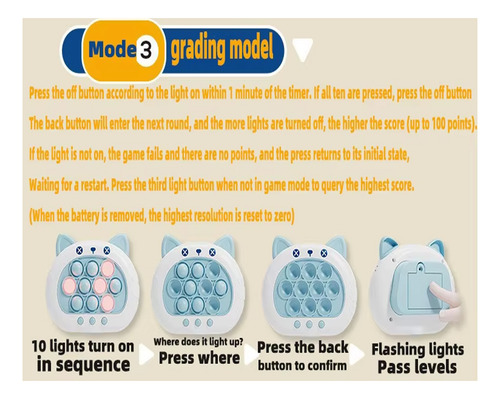 Máquina Juego Descompresión, Consola Juegos Pop Quick Push