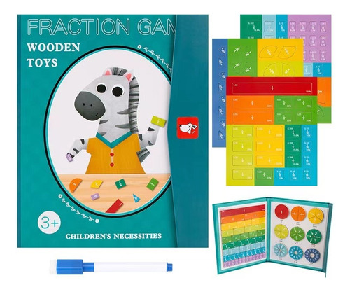 Montessori Fraction Toys, Juego Educativo Montessori