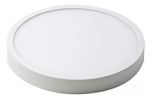 Plafon Led 12w Aplicar Panel Techo Redondo Blanco 17cm