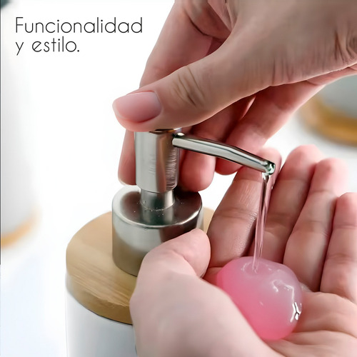 Accesorios Para Baño Set 4pz Juego De Baño Elegante Moderno Color Blanco
