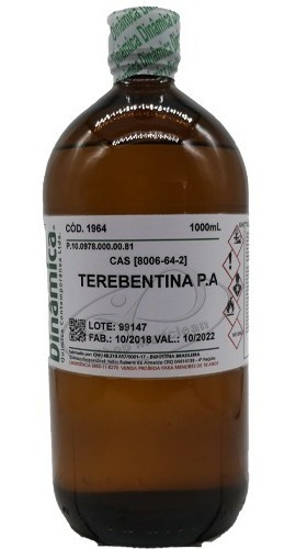 Terebentina Pa 100% Puro E Vegetal 1000ml