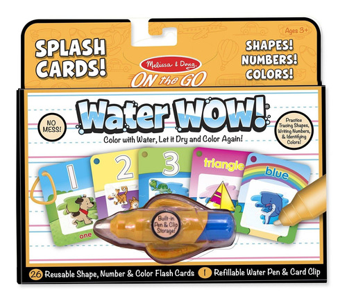 Water Wow Cards - Números, Colores Y Formas Melissa & Doug