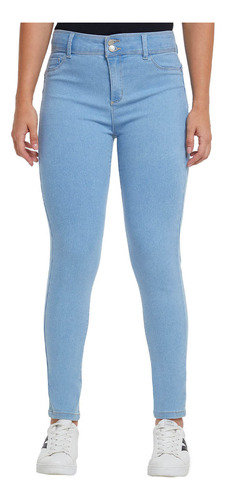 Jeans Mujer Skinny Push Up Azul Claro Fashion's Park