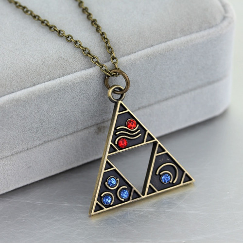 Zelda Collar Importado Link Triangulo Trifuerza Elementos
