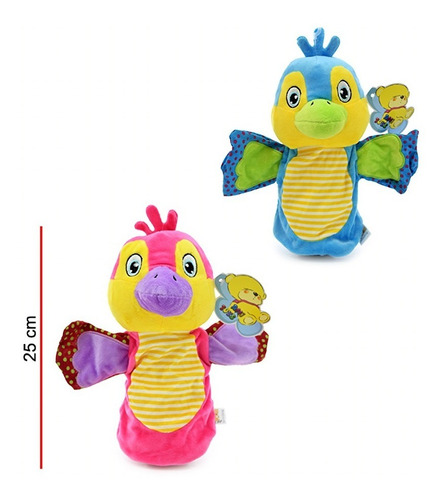 Títere Pajaro 25cm 2 Colores Ami Toys B6188