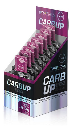 Carb Up Black - Gel Energético - 300g (caixa 10 Sachês) - 