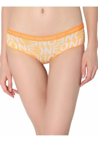 Calvin Klein Panty Cachetero Amarillo Con Logos Original