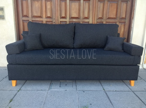 Imagen 2 de 5 de Sillon Sofá Tipo Cama (1.90mts) Chenille Antidesgarro