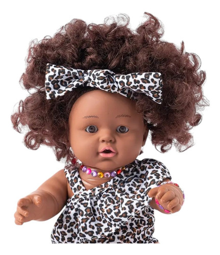 Muñeca De Plástico Muñeca Negra Juguete Con Accesorios