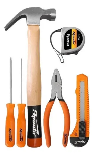 Kit Ferramentas Chaves Martelo Alicate Trena Estilete Sparta
