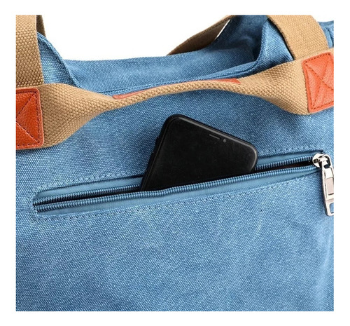 Bolso Bandolera De Mujer En Lona De Algodón