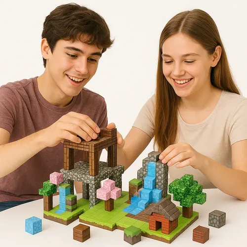 192 Cubos Magnéticos Minecraft_ Bloques Imantados Personajes 192 Minecr ...