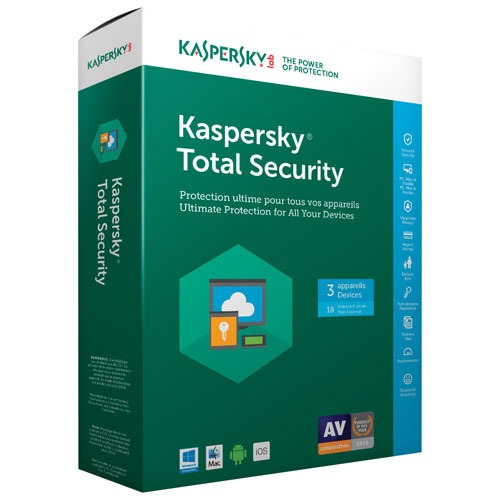 Kaspersky Total Security 3 Pc, 100% Original , Mercado Pago