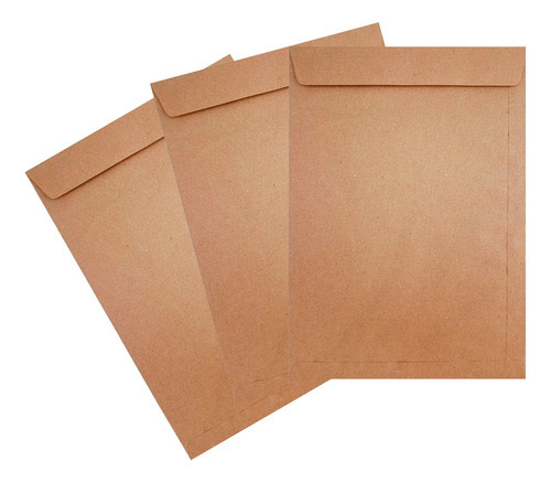 Envelope Saco Pardo Tamanho Comercial 229mm X 324mm Cor Kraft Liso