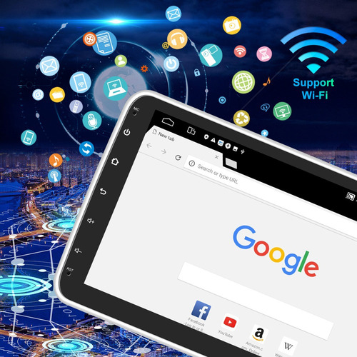 Autoestéreo Android 10.0 1din De 10in Giratorio 2+32g P/auto