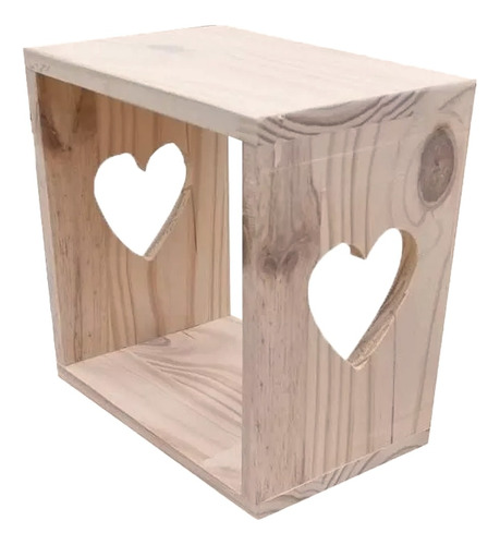 Cubo Estante  Flotrante  30x30x20 Corazon Mundopino  