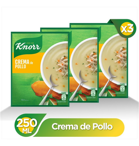 Crema De Pollo 60 Gr 3 Unidades Knorr