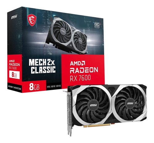 Msi Gaming Radeon Rx 7600 128-bit 8gb Gddr6 Dp/hdmi Dua