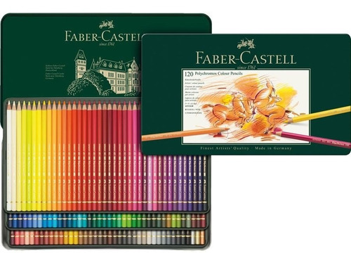Lapices Polychromos Faber Castell Lata X120 Colores