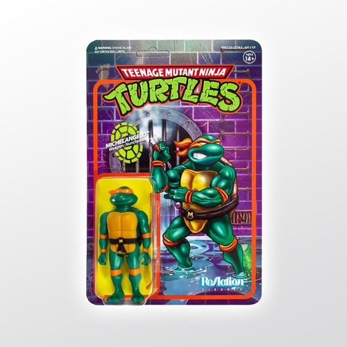 Tmnt Reaction Michelangelo Super 7 Tierra Prima