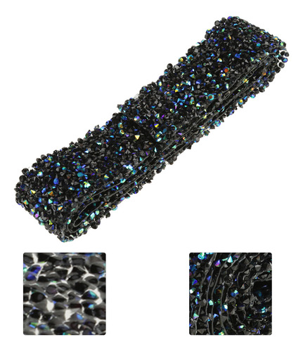Rollo De Malla Con Cinta De Diamantes De Imitación Para Boda