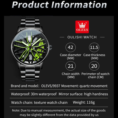 Relojes De Hombre Deportivos Impermeables De Lujo