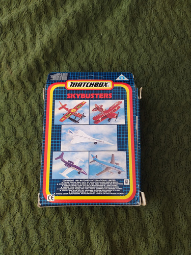 Avión Sb-15 F-4 Phantom Raf, Matchbox Skybuster 1:64 Rojo (Usado)