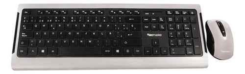 Kit Teclado Y Mouse Inalambrico Español Tecmaster Color del teclado Negro