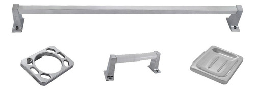 Juego De Accesorios Baño Wc Económico (4 Pz)