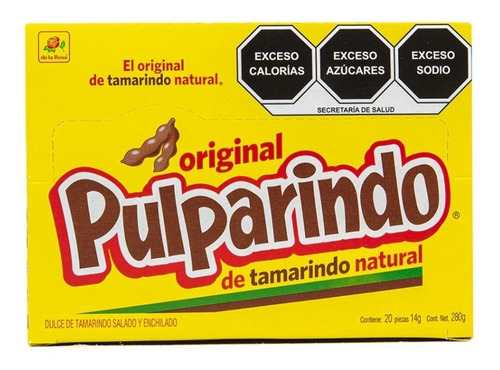 Dulce De Tamarindo La Rosa Pulparindo 20pza, Caja De 280g