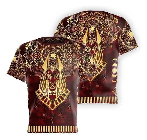 Playera Pd20 Con Diseño Mexicano De Anubis For Hombre