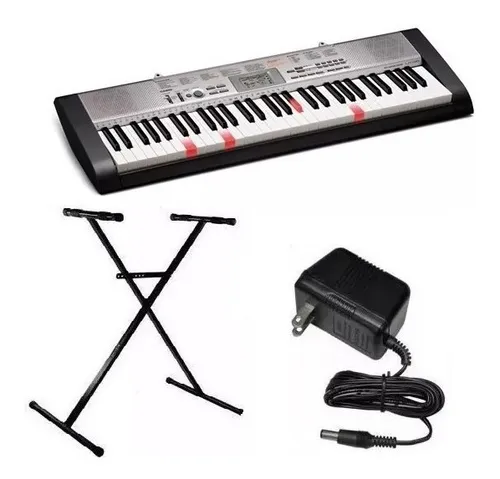 Teclado Organo Casio Lk 130 Es + Fuente + Soporte