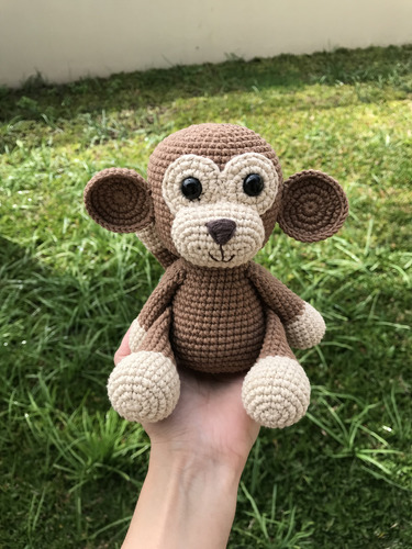 Mono Amigurumi Monito Muñeco Tejido Peluche Macaco Juguete Simple