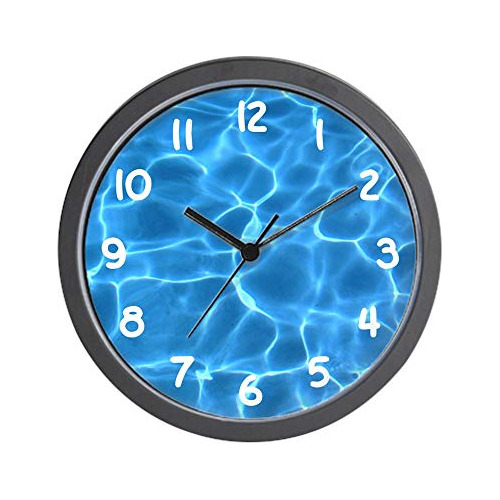 Reloj De Pared Único De Piscina Azul Aqua