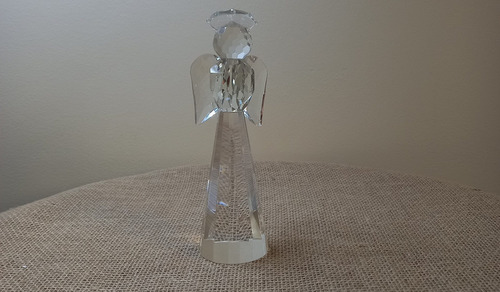 Imagem 4 de 7 de Peça Decorativa Em Cristal Transparente Anjo