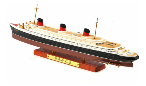 Escala 1:1250 Normandie Vintage Crucero Barco Modelo