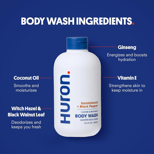 Huron Shower Kit - Champú, Acondicionador Y Gel De Baño Para