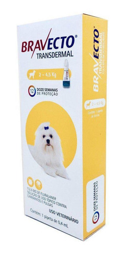 Pipeta Anti-pulgas Bravecto 112,5mg Para Cachorros - Msd