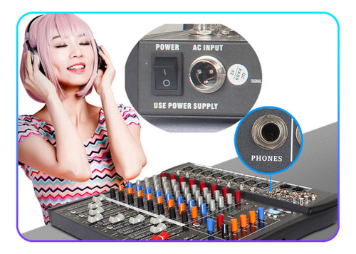 . Mezclador De Consola Profesional Con Sonido Con Función