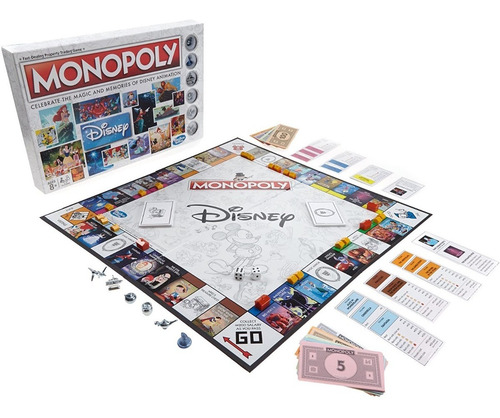 Monopoly Disney Animation Edition Hasbro Gaming