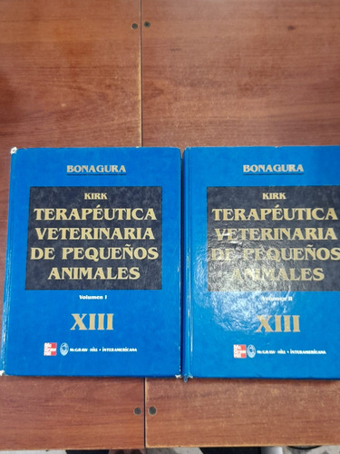 Terapéutica Veterinaria De Pequeños Animales  13 Edición 