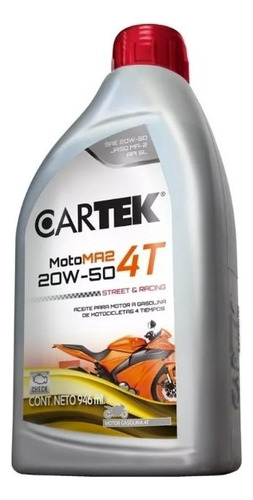 Aceite Multigrado Para Moto A 4 Tiempos 20w-50 946ml