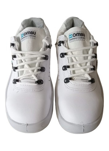 Calzado De Seguridad Ombu Zapato Ozono Plus Blanco P/acero