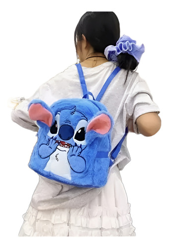 Bolsa/mochila Infantil - Lilo & Stitch - Disney Cor Azul