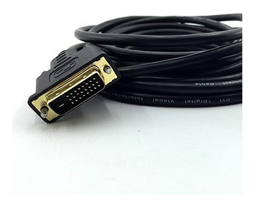 Imagem 2 de 3 de Cabo Hdmi X Dvi 24+1 De 10 Metros