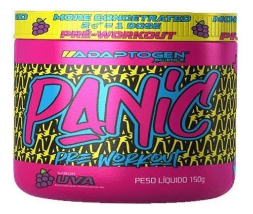 Pré Treino Panic 150g Adaptogen Pre Workout C/ Beta Alanina