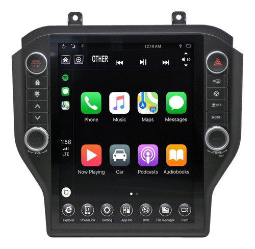 Ford Mustang 15-21 Tesla Carplay Wifi Bluetooth Radio Touch