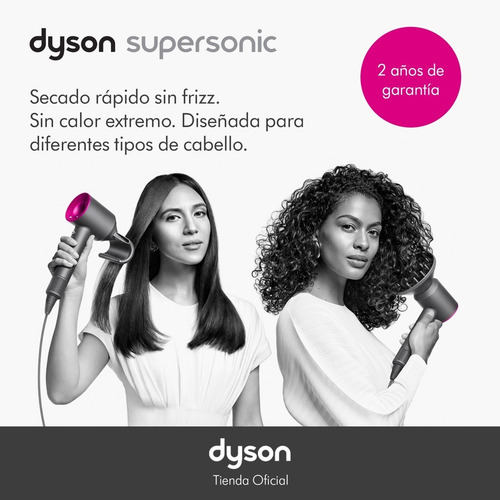 Imagen 5 de 5 de Secador De Cabello Dyson Supersonic Fuchsia Antiestática