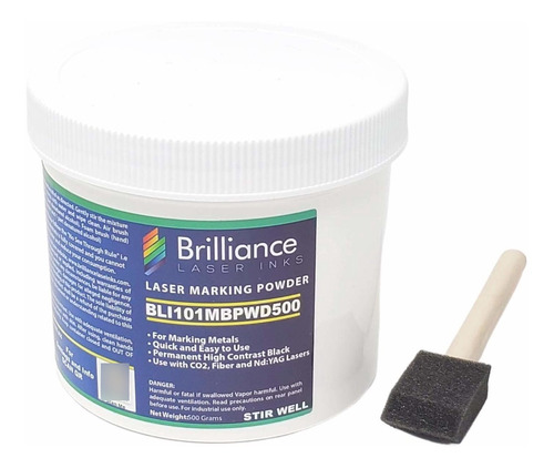 Laser Polvo Marcacion  Brilliance Inks  Negro Tinta Para Co2